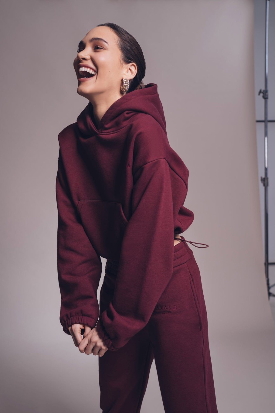 Akala Studio Sweats | Red Wine Sweater