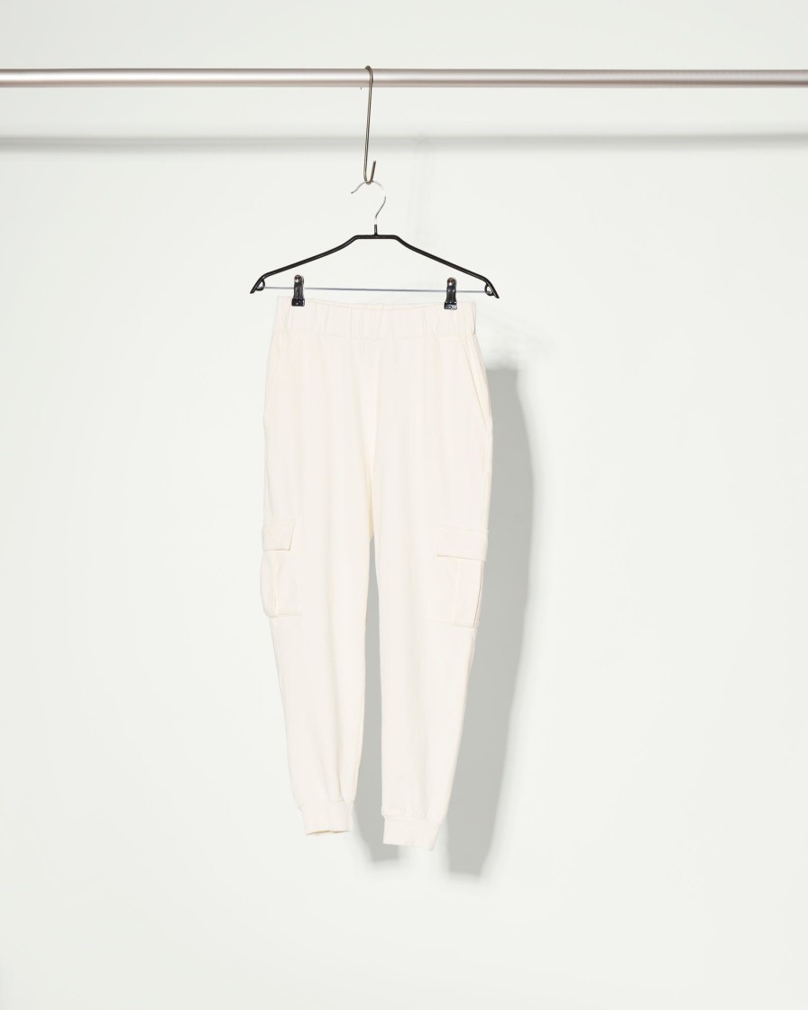 Akala Studio Trousers | Milky White Cargo Pants